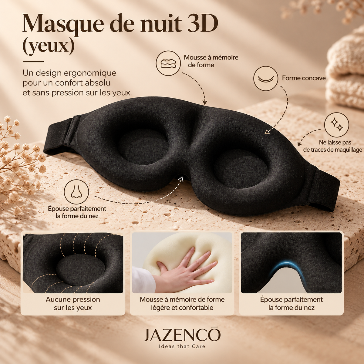 Masque de nuit 3D